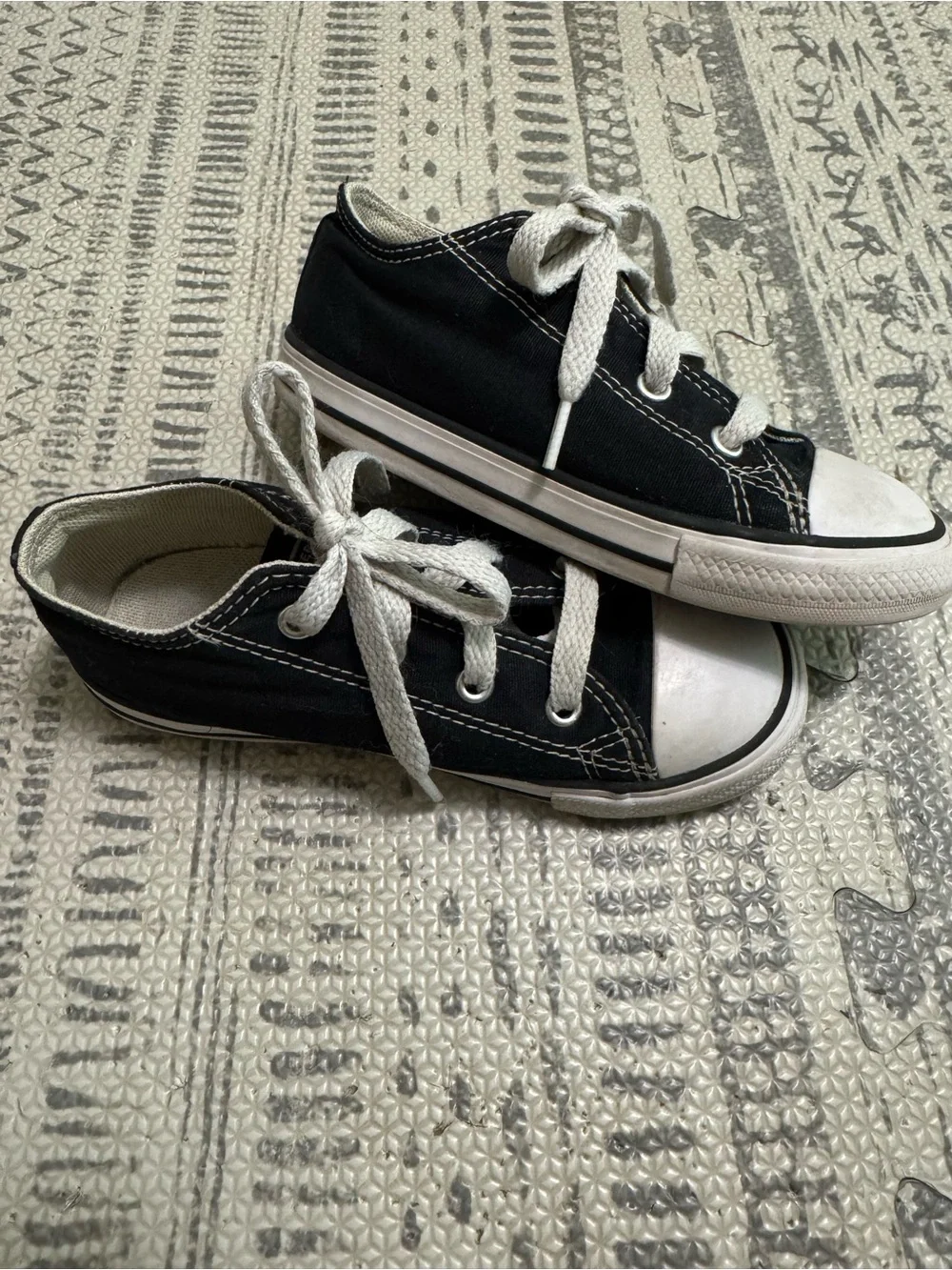 Converse Black & White Kids Low Top Sneakers